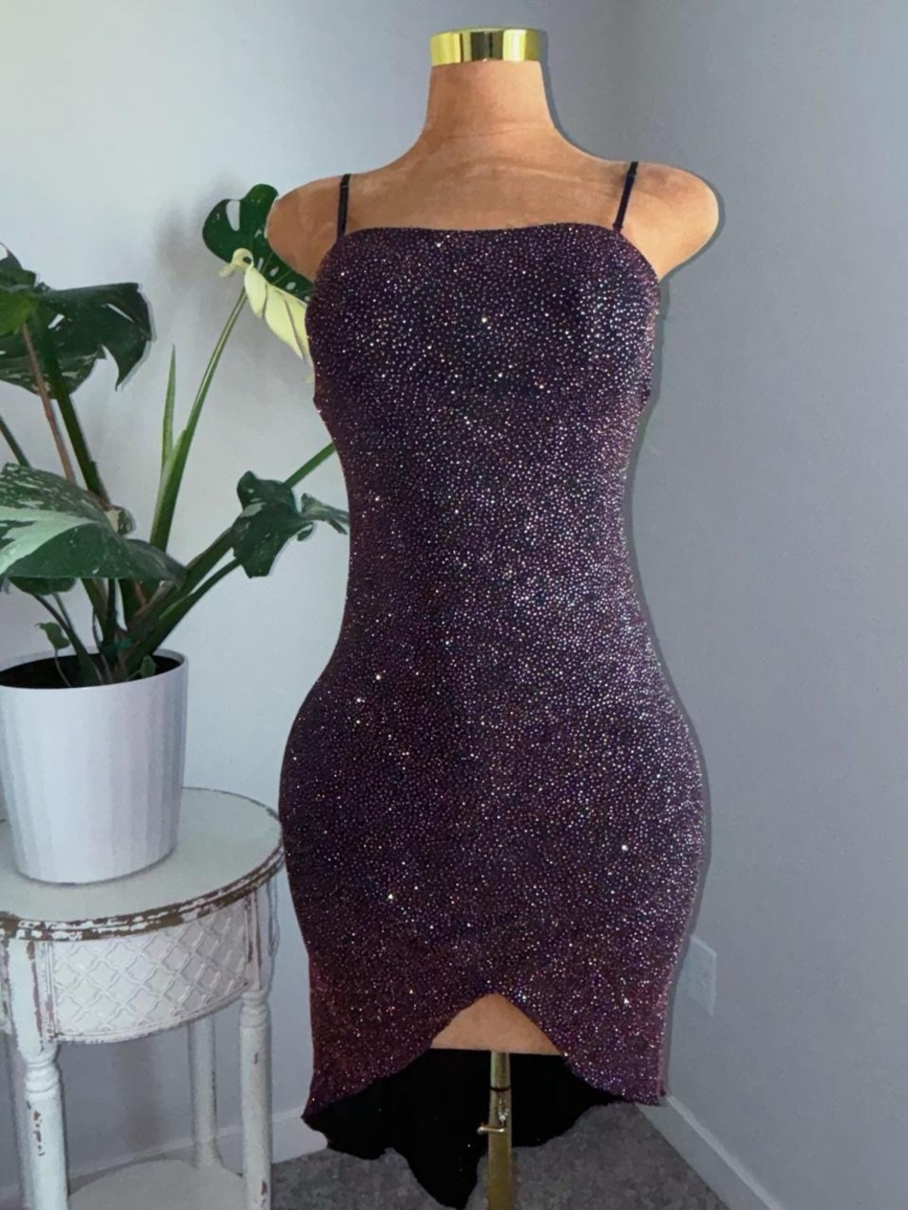 ✨ Y2K Next Up Sparkly Glitter Bodycon Party Dress Small